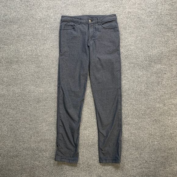Lululemon Pants Mens 30 Blue Slate Jean ABC 5-Pocket Stretch Travel Work - Picture 2 of 12